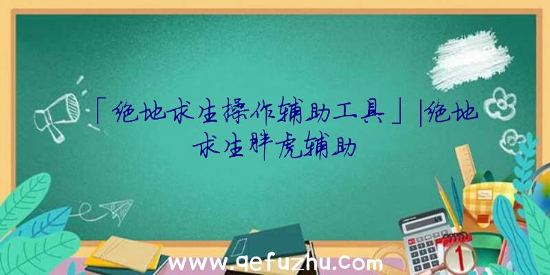 「绝地求生操作辅助工具」|绝地求生胖虎辅助